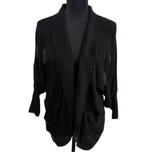 NWT Maurices Black Open-Front Sheer Cardigan – Size Medium